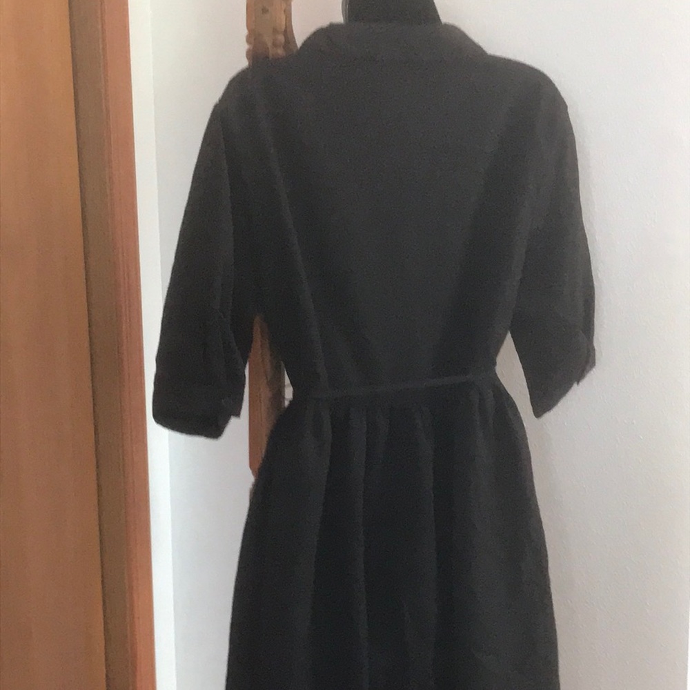 Elegant Black Midi Dress Korean Dazy - Picture 3 of 4
